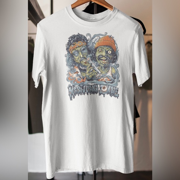 Cheech & Chong Zombies Dead Men’s Black Tee NWT - Picture 4 of 5